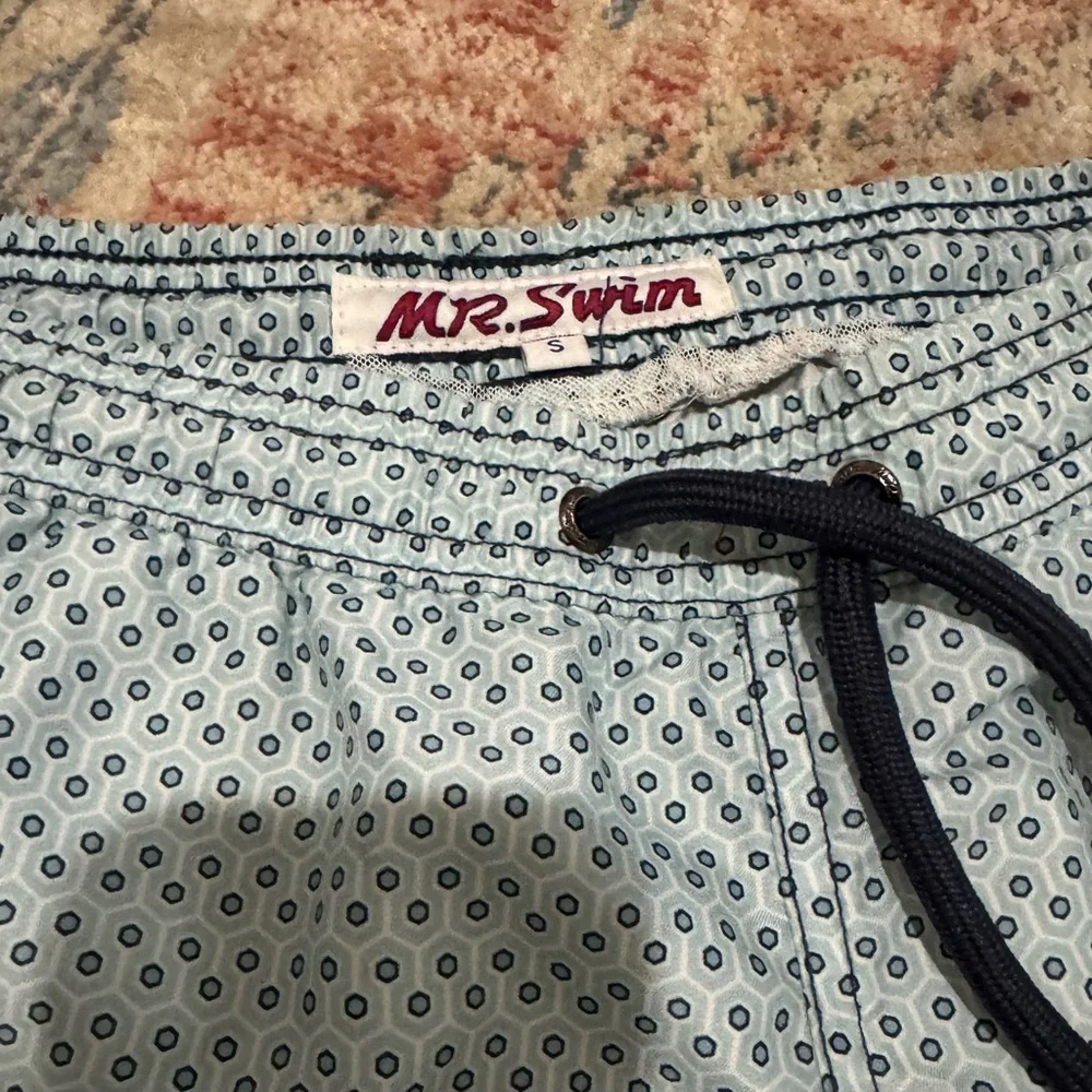 Mr.Swim Blue Swim Trunks Board Shorts,‎ size Small